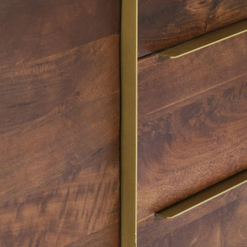 Robinson - Sideboard with 6 Drawers 1750 x 400 x 820 mm Solid Mango Wood